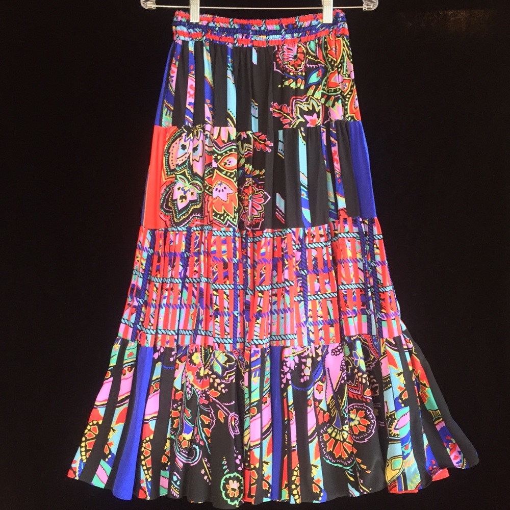 Vintage Diane Freis ensemble -skirt, sweater scarf